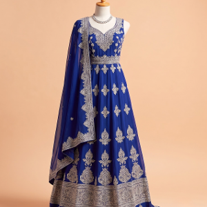 Ivoire Silk Anarkali